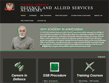 Tablet Screenshot of colonelnirbansdefenceacademy.com